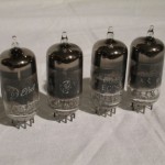 GE 6DJ8/ECC88 twin triode vacum tubes (4pcs)