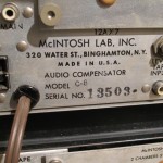 McIntosh C8+C8S monoral preamplifiers (set)