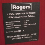 Rogers LS3/5a 2way speaker systems (re-issue・pair)