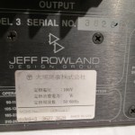 JEFF ROWLAND model3 monoral power amplifiers (pair)