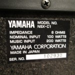 YAMAHA NSX-C1 cemter speaker