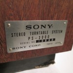 SONY TTS-3000 + PUA-286 analog disc player