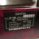 DENON DP-70M analog disc player