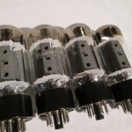 General Electric 6CA7/EL34 pentode power tubes (4pcs)