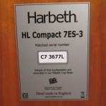 Harbeth HL-Compact7ES-3 2way speaker systems (pair)