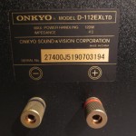 ONKYO D-112EXLTD 2way speaker systems (pair)