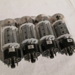 General Electric 6CA7/EL34 power pentode tubes (4pcs)