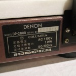 DENON DP-2800 analog disc player