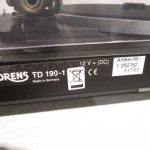 Thorens TD-190/TP23 analog disc player