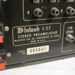 McIntosh C27 stereo preamplifier