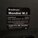 Audio Pro Mondial M.3 2way speaker systems (pair)