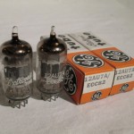 GE 12AU7A/ECC82 medium-mu twin triode (pair/NOS/NIB)