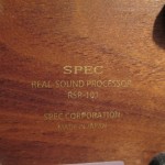 SPEC RSP-101 real sound processor (pair)