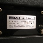 TEAC A-2300 open-reel tape recorder