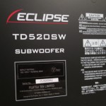 Eclipse (FUJITSU TEN) TD520SW powered sub woofer