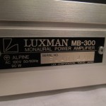 Luxman MB-300 tube monaural power amplifiers (pair)