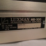 Luxman MB-300 tube monaural power amplifiers (pair)