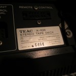 TEAC X-10R open-reel tape recorder