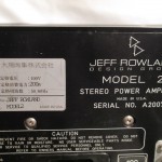 JEFF ROWLAND model2 stereo power amplifier