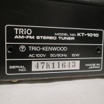 TRIO KT-1010 FM/AM tuner