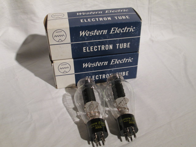 Western Electric 300B triode power tubes (pair) -sold/ご成約済