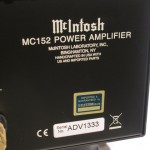 McIntosh MC152 stereo power amplifier