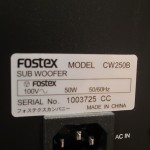 FOSTEX CW250B sub woofer
