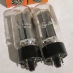 General Electric 5U4G full-wave hi-vacuum rectifiers (pair)