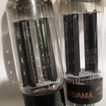 Sylvania 5U4GB full-wave hi-vacuum rectifiers (pair)