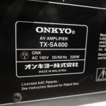 ONKYO TX-SA600 AV amplifier