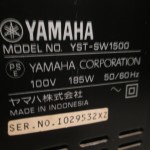 YAMAHA YST-SW1500(MC) powered sub woofer