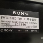 SONY ST-5000F FM tuner
