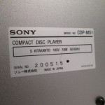 SONY CDP-MS1 CD player