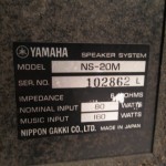 YAMAHA NS-20M 3way speaker system (pair)