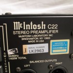 McIntosh C22 CE tube stereo preamplifier