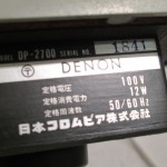 DENON DP-2700 analog disc player