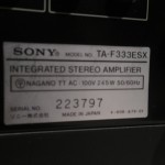 SONY TA-F333ESX integrated stereo amplifier