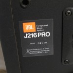 JBL J216 PRO 2way speaker system (pair)