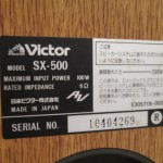 Victor (JVC) SX-500 2way speaker system (pair)