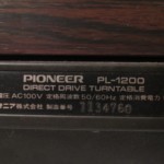 Pioneer PL-1200 analog disc player