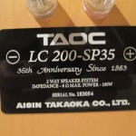 TAOC LC200-SP35 2way speaker system (pair)