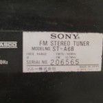 SONY ST-A6B FM stereo tuner