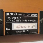 DENON DP-500M analog disc player