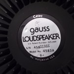 GAUSS 4583A 15inch(38cm) LF transducer (pair)