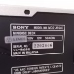 SONY MDS-JB940 MD recorder/player