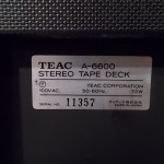 TEAC A-6600 open-reel tape recorder