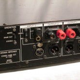 入力は RCA/XLR 切り替え式、出力はbanana端子対応ジョンソンターミナルです。