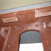 内部はDIYにて加工・塗装されています。