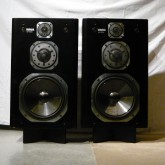 名機 NS-1000M の民生モデル X です。エンクロージャの両脇に肉厚のサイドウッドを装備、制振対策を強化しています。