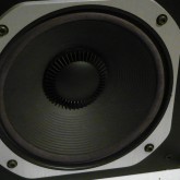 32cm ウーファーユニットのエッジはセーム皮で補修されています。